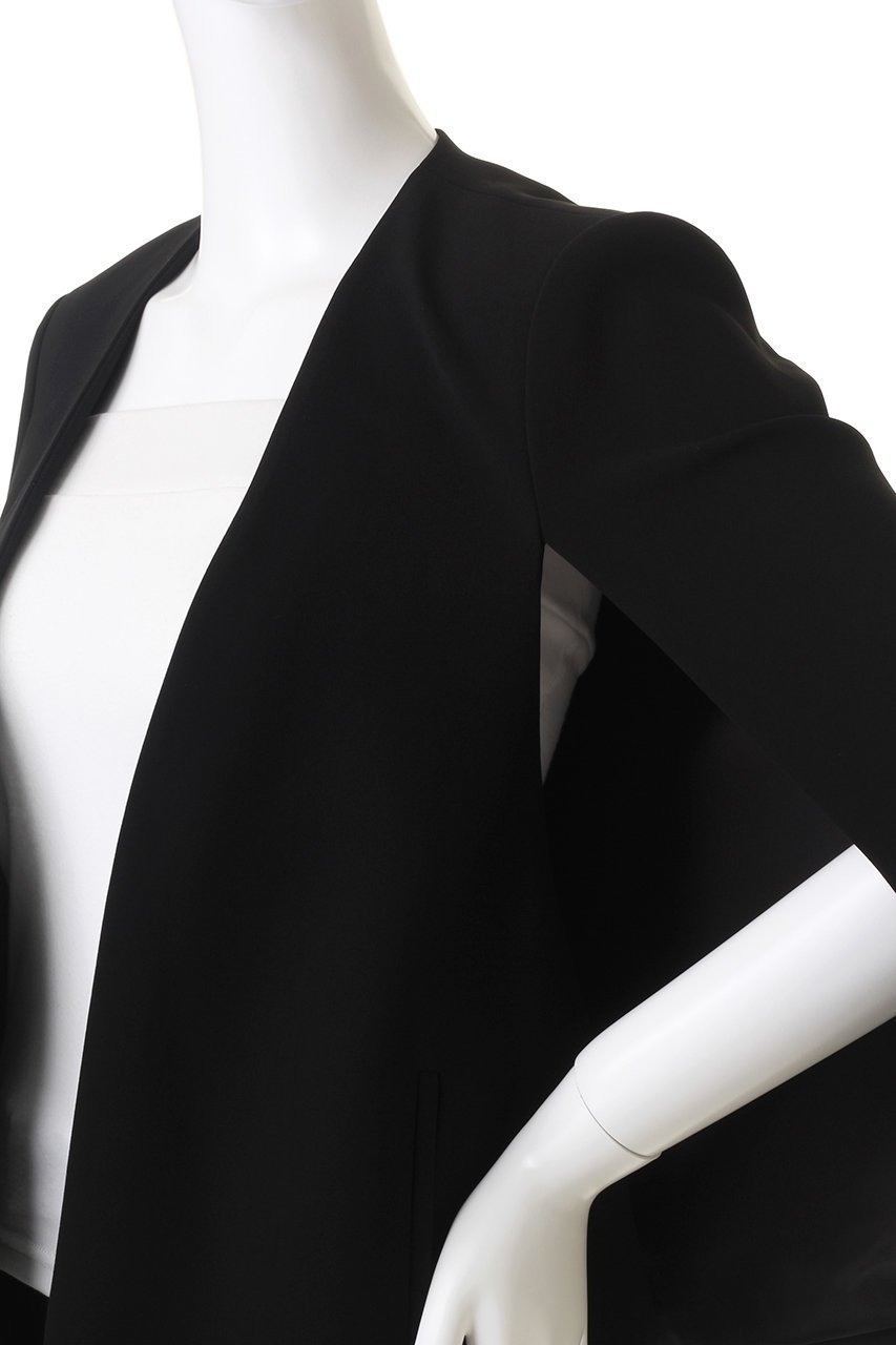 【アルアバイル/allureville】の【Loulou Willoughby】リトルブラックケープジャケット A 人気、トレンドファッション・服の通販 founy(ファニー) 　ファッション　Fashion　レディースファッション　Fashion for Women　アウター　Coat / Outerwear Collection　レディースジャケット・軽アウター　Jackets　コンパクト　Compact, Small Size　シンプル　Simple, Minimal　ジャケット　Jacket, Outerwear　スリット　Slit, Slit Detail　フォーマル　Formal, Dressy　エレガント 上品　Elegant　other-5|ID: prp329100004083544 ipo3291000000036061784