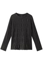 【ミズイロ インド/mizuiro ind】のsheer pattern knitting crew neck long T Tシャツ c.gray|ID: prp329100004083552 ipo3291000000027618591