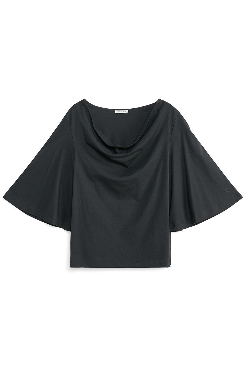 【バイ マレーネ ビルガー/BY MALENE BIRGER】のBRYAR オーガニックコットンドレープTシャツ 人気、トレンドファッション・服の通販 founy(ファニー) 　ファッション　Fashion　レディースファッション　WOMEN　トップス・カットソー　Tops/Tshirt　シャツ/ブラウス　Shirts/Blouses　ロング / Tシャツ　T-Shirts　カットソー　Cut and Sewn　なめらか　Smooth　ショート　Short　スリーブ　Sleeve　ドレープ　Drape　エレガント 上品　Elegant　 other-1|ID: prp329100004084761 ipo3291000000027637730