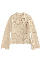 【バイ マレーネ ビルガー/BY MALENE BIRGER】のGWENEVERE. クラフトクロシェ トップス 人気、トレンドファッション・服の通販 founy(ファニー) ファッション Fashion レディースファッション WOMEN トップス・カットソー Tops/Tshirt シャツ/ブラウス Shirts/Blouses スリーブ Sleeve ドレス Dress フェミニン Feminine モチーフ Motif ロング Long thumbnail オイスターグレー|ID: prp329100004084775 ipo3291000000027637767