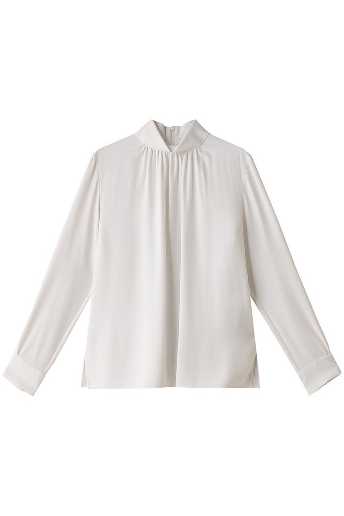 【ベイジ,/BEIGE,】のEVA(エバ)/ハイネックロングスリーブブラウス インテリア・キッズ・メンズ・レディースファッション・服の通販 founy(ファニー) https://founy.com/ ファッション Fashion レディースファッション Fashion for Women トップス・カットソー Cut & Sew Tops シャツ・ブラウス・オフィスカジュアル Elegant Blouses & Button-Ups とろみ Fluid, Flowy Fabric ギャザー Gathered, Ruffled シンプル Simple, Minimal ジョーゼット Georgette, Semi-Sheer Fabric ストレッチ Stretch, Stretchy Fabric スリーブ Sleeve, Long Sleeve / Short Sleeve ハイネック High Neck, Mock Neck ロング Long, Long-Length エレガント 上品 Elegant |ID: prp329100004084782 ipo3291000000035823176