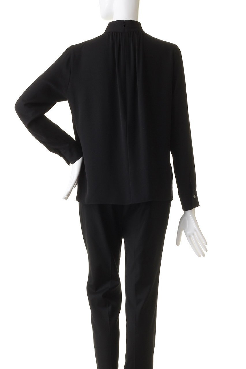 【ベイジ,/BEIGE,】のEVA(エバ)/ハイネックロングスリーブブラウス 人気、トレンドファッション・服の通販 founy(ファニー) 　ファッション　Fashion　レディースファッション　Fashion for Women　トップス・カットソー　Cut & Sew Tops　シャツ・ブラウス・オフィスカジュアル　Elegant Blouses & Button-Ups　とろみ　Fluid, Flowy Fabric　ギャザー　Gathered, Ruffled　シンプル　Simple, Minimal　ジョーゼット　Georgette, Semi-Sheer Fabric　ストレッチ　Stretch, Stretchy Fabric　スリーブ　Sleeve, Long Sleeve / Short Sleeve　ハイネック　High Neck, Mock Neck　ロング　Long, Long-Length　エレガント 上品　Elegant　other-4|ID: prp329100004084782 ipo3291000000035823182