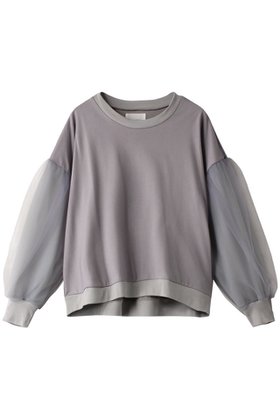 【ミディウミソリッド/MIDIUMISOLID】のtulle layered PO プルオーバー 人気、トレンドファッション・服の通販 founy(ファニー) ファッション Fashion レディースファッション WOMEN トップス・カットソー Tops/Tshirt シャツ/ブラウス Shirts/Blouses プルオーバー Pullover スリーブ Sleeve チュール Tulle ロング Long |ID:prp329100004084785