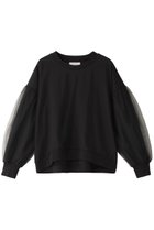 【ミディウミソリッド/MIDIUMISOLID】のtulle layered PO プルオーバー black|ID:prp329100004084785