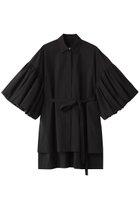 【ル フィル/LE PHIL】のSOLOTEXブロードオーバーブラウス 人気、トレンドファッション・服の通販 founy(ファニー) ファッション Fashion レディースファッション Fashion for Women トップス・カットソー Cut & Sew Tops シャツ・ブラウス・オフィスカジュアル Elegant Blouses & Button-Ups ギャザー Gathered, Ruffled ショート Short, Short Length スリーブ Sleeve, Long Sleeve / Short Sleeve フォルム Silhouette, Form 羽織 Haori, Light Jacket thumbnail ブラック|ID: prp329100004084787 ipo3291000000032900191