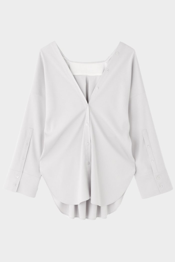 【ル フィル/LE PHIL】のダブルサテンビックシャツ インテリア・キッズ・メンズ・レディースファッション・服の通販 founy(ファニー) https://founy.com/ ファッション Fashion レディースファッション Fashion for Women トップス・カットソー Cut & Sew Tops シャツ・ブラウス・オフィスカジュアル Elegant Blouses & Button-Ups おすすめ Recommended / Our Picks キャミソール Camisole, Spaghetti Strap Top スリーブ Sleeve, Long Sleeve / Short Sleeve ベスト Vest, Waistcoat ロング Long, Long-Length |ID: prp329100004084789 ipo3291000000035063930