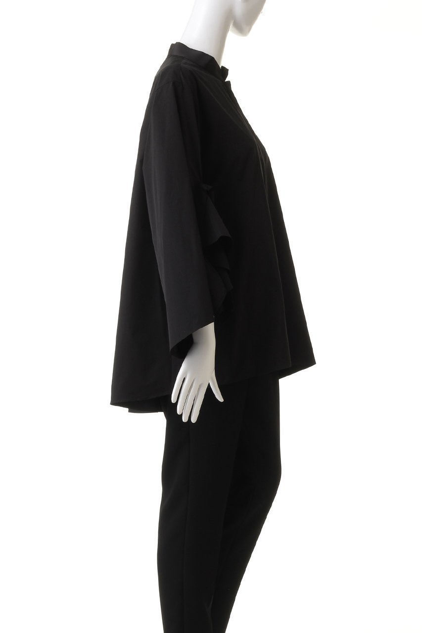 【ル フィル/LE PHIL】のラッフルスリーブブロードブラウス 人気、トレンドファッション・服の通販 founy(ファニー) 　ファッション　Fashion　レディースファッション　Fashion for Women　トップス・カットソー　Cut & Sew Tops　シャツ・ブラウス・オフィスカジュアル　Elegant Blouses & Button-Ups　ショート　Short, Short Length　スリーブ　Sleeve, Long Sleeve / Short Sleeve　ドレープ　Drape, Draping Fabric　羽織　Haori, Light Jacket　other-3|ID: prp329100004084791 ipo3291000000032890364