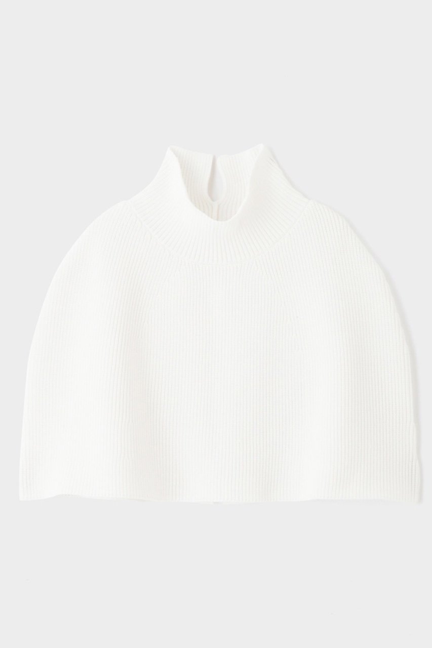 【ル フィル/LE PHIL】のスポンディッシュケープ インテリア・キッズ・メンズ・レディースファッション・服の通販 founy(ファニー) 　ファッション　Fashion　レディースファッション　Fashion for Women　トップス・カットソー　Cut & Sew Tops　ニット　Knit Tops & Sweaters　カジュアルプルオーバー・ニットトップス　Pullovers & Knit Tops / Casual Pullovers　アクセサリー　Fashion Accessories　カットソー　Cut and Sewn Top　スリット　Slit, Slit Detail　ノースリーブ　Sleeveless, No-Sleeve　畦　Ribbed Knit　ホワイト|ID: prp329100004084792 ipo3291000000035696482