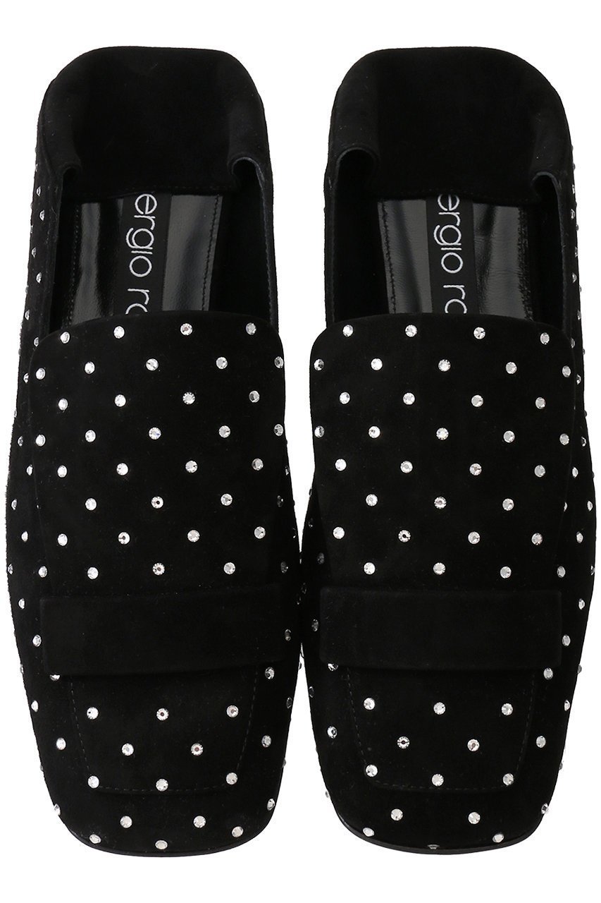 【セルジオ ロッシ/SERGIO ROSSI】のsr1 2way クリスタルスリッパ 人気、トレンドファッション・服の通販 founy(ファニー) 　ファッション　Fashion　レディースファッション　Fashion for Women　エレガント 上品　Elegant　クリスタル　Crystal, Swarovski　シューズ　Shoes, Footwear　スリッパ　Slippers, Room Shoes　デニム　Denim, Jeans Material　ドット　Polka Dot, Dot Pattern　フェミニン　Feminine, Girly　フラット　Flat, Flat Shoes　今季　This Season, Current Season　旅行　Travel　other-6|ID: prp329100004084828 ipo3291000000036577071