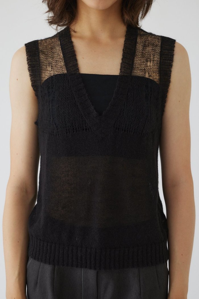 【リムアーク/RIM.ARK】のMohair mix minimum knit vest/ニットベスト インテリア・キッズ・メンズ・レディースファッション・服の通販 founy(ファニー) https://founy.com/ ファッション Fashion レディースファッション WOMEN トップス・カットソー Tops/Tshirt ニット Knit Tops ベスト/ジレ Gilets/Vests プルオーバー Pullover ベスト Vest |ID: prp329100004084864 ipo3291000000027637979