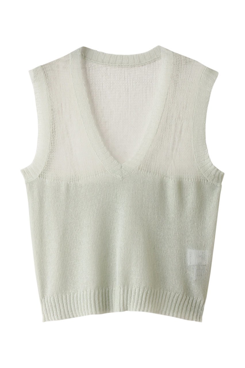 【リムアーク/RIM.ARK】のMohair mix minimum knit vest/ニットベスト 人気、トレンドファッション・服の通販 founy(ファニー) 　ファッション　Fashion　レディースファッション　Fashion for Women　トップス・カットソー　Cut & Sew Tops　ニット　Knit Tops & Sweaters　ベスト&ジレ / 重ね着スタイル　Vests & Gilets　カジュアルプルオーバー・ニットトップス　Pullovers & Knit Tops / Casual Pullovers　ベスト　Vest, Waistcoat　 other-1|ID: prp329100004084864 ipo3291000000032808982