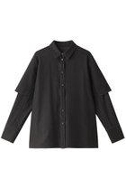 【リムアーク/RIM.ARK】のFake denim SH/シャツ ブラック|ID: prp329100004084865 ipo3291000000036394492