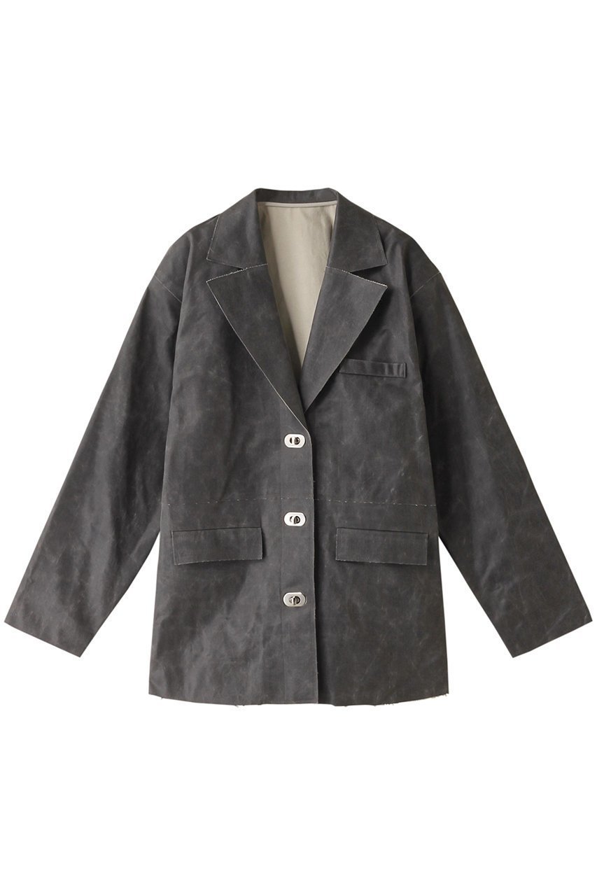 【リムアーク/RIM.ARK】のDrop shoulder lock JK/ジャケット インテリア・キッズ・メンズ・レディースファッション・服の通販 founy(ファニー) 　ファッション　Fashion　レディースファッション　Fashion for Women　アウター　Coat / Outerwear Collection　レディースジャケット・軽アウター　Jackets　ジャケット　Jacket, Outerwear　グレー|ID: prp329100004084866 ipo3291000000035654474