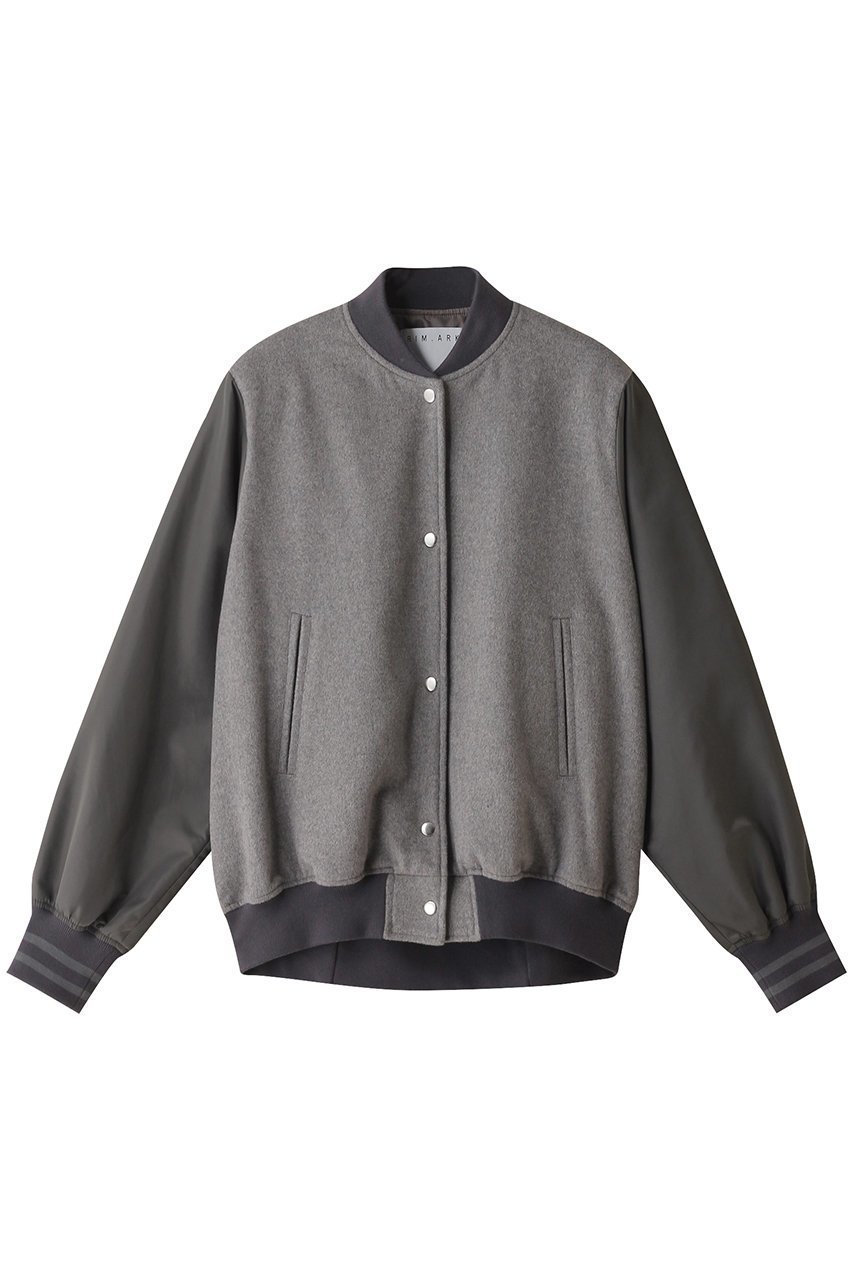 【リムアーク/RIM.ARK】のStadium jacket/ジャケット インテリア・キッズ・メンズ・レディースファッション・服の通販 founy(ファニー) 　ファッション　Fashion　レディースファッション　Fashion for Women　アウター　Coat / Outerwear Collection　レディースジャケット・軽アウター　Jackets　ジャケット　Jacket, Outerwear　スリーブ　Sleeve, Long Sleeve / Short Sleeve　秋　Autumn　グレー|ID: prp329100004084868 ipo3291000000033662074