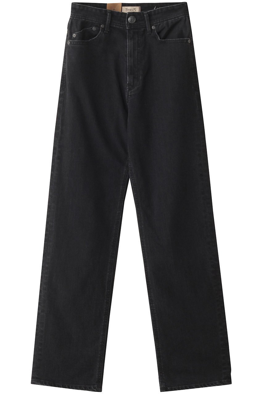 【ヤヌーク/YANUK】のボーイズストレート【LEA】 インテリア・キッズ・メンズ・レディースファッション・服の通販 founy(ファニー) 　ファッション　Fashion　レディースファッション　Fashion for Women　パンツ　Pants & Trousers　デニムパンツ・ジーンズ・美脚デニム　Denim Jeans & Pants　シンプル　Simple, Minimal　ストレート　Straight, Straight Cut　デニム　Denim, Jeans Material　オールドブラック|ID: prp329100004084874 ipo3291000000035663197
