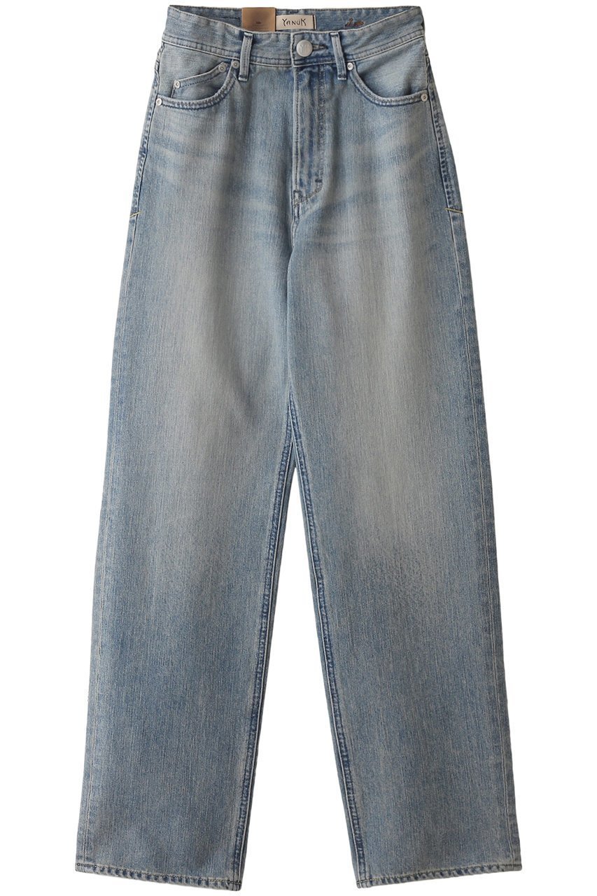 【ヤヌーク/YANUK】のTrick Denim ボーイズストレート【LEA】 インテリア・キッズ・メンズ・レディースファッション・服の通販 founy(ファニー) ファッション Fashion レディースファッション Fashion for Women パンツ Pants & Trousers デニムパンツ・ジーンズ・美脚デニム Denim Jeans & Pants ストレート Straight, Straight Cut スマート Smart, Elegant デニム Denim, Jeans Material トリックヴィンテージサックス|ID: prp329100004084876 ipo3291000000032901370