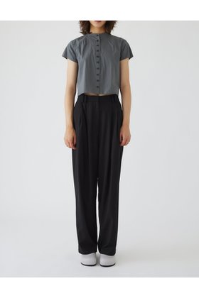 【リムアーク/RIM.ARK】のW tuck wide slacks/スラックス/パンツ 人気、トレンドファッション・服の通販 founy(ファニー) ファッション Fashion レディースファッション WOMEN パンツ Pants ストレッチ Stretch スラックス Slacks テーパード Tapered ドレープ Drape マニッシュ Mannish ワイド Wide |ID:prp329100004084882