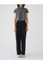 【リムアーク/RIM.ARK】のW tuck wide slacks/スラックス/パンツ 人気、トレンドファッション・服の通販 founy(ファニー) ファッション Fashion レディースファッション WOMEN パンツ Pants ストレッチ Stretch スラックス Slacks テーパード Tapered ドレープ Drape マニッシュ Mannish ワイド Wide thumbnail ブラック|ID: prp329100004084882 ipo3291000000027638027