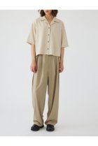 【リムアーク/RIM.ARK】のOpen collar half sleeve SH/シャツ 人気、トレンドファッション・服の通販 founy(ファニー) ファッション Fashion レディースファッション WOMEN トップス・カットソー Tops/Tshirt シャツ/ブラウス Shirts/Blouses おすすめ Recommend コンパクト Compact ショート Short スリーブ Sleeve ツイル Twill ハーフ Half バランス Balance thumbnail ライトベージュ|ID: prp329100004084883 ipo3291000000027638032