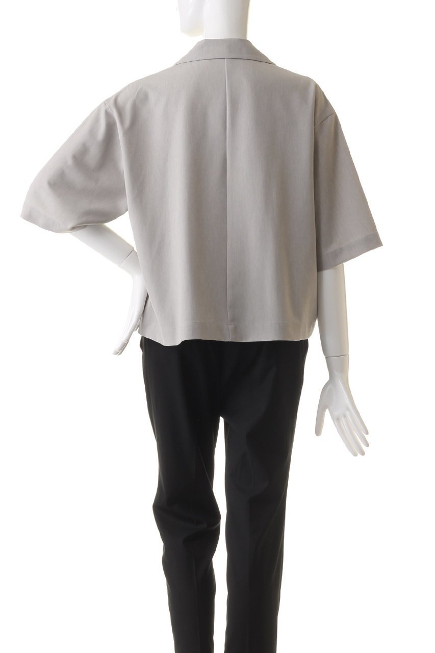 【リムアーク/RIM.ARK】のOpen collar half sleeve SH/シャツ 人気、トレンドファッション・服の通販 founy(ファニー) 　ファッション　Fashion　レディースファッション　WOMEN　トップス・カットソー　Tops/Tshirt　シャツ/ブラウス　Shirts/Blouses　おすすめ　Recommend　コンパクト　Compact　ショート　Short　スリーブ　Sleeve　ツイル　Twill　ハーフ　Half　バランス　Balance　other-4|ID: prp329100004084883 ipo3291000000032376749