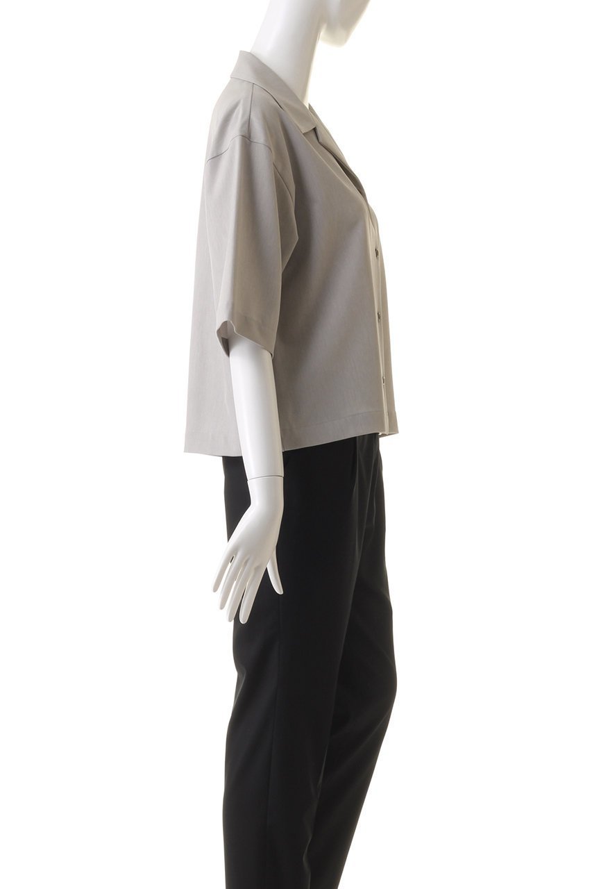 【リムアーク/RIM.ARK】のOpen collar half sleeve SH/シャツ 人気、トレンドファッション・服の通販 founy(ファニー) 　ファッション　Fashion　レディースファッション　Fashion for Women　トップス・カットソー　Cut & Sew Tops　シャツ・ブラウス・オフィスカジュアル　Elegant Blouses & Button-Ups　おすすめ　Recommended / Our Picks　コンパクト　Compact, Small Size　ショート　Short, Short Length　スリーブ　Sleeve, Long Sleeve / Short Sleeve　ツイル　Twist, Twisted Detail　ハーフ　Half, Half-Length　バランス　Balance, Style Balance　other-3|ID: prp329100004084883 ipo3291000000036720162