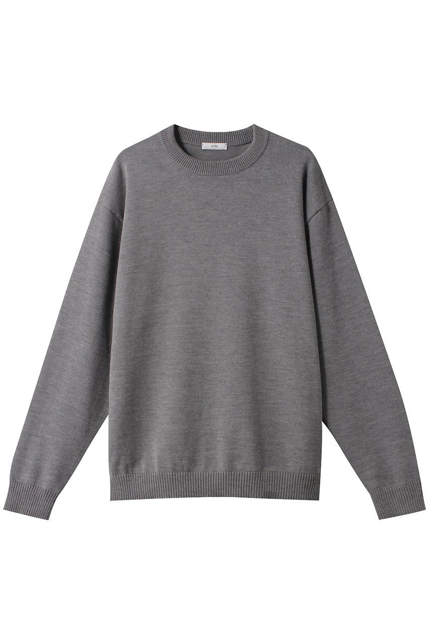 【エイトン/ATON / MEN】の【MEN】WOOL WASHI クルーネック セーター 人気、トレンドファッション・服の通販 founy(ファニー) 　ファッション　Fashion　メンズファッション　MEN　トップス・カットソー　Tops/Tshirt/Men　ニット　Knit Tops　セーター　Sweater　ロング　Long　定番　Standard　 other-1|ID: prp329100004084898 ipo3291000000027638073