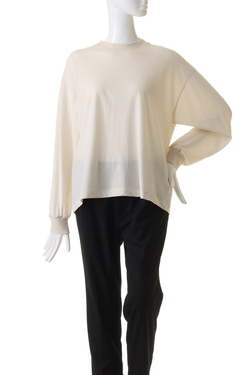 【エイトン/ATON】のFRESCA ヌバック ロングスリーブ Tシャツ 人気、トレンドファッション・服の通販 founy(ファニー) 　ファッション　Fashion　レディースファッション　Fashion for Women　トップス・カットソー　Cut & Sew Tops　シャツ・ブラウス・オフィスカジュアル　Elegant Blouses & Button-Ups　ロングTシャツ・Tシャツ　Longline T-Shirts & Tees　カットソー・ベーシックTシャツ　Cut-and-Sewn Tops / Stretch Tees & Basics　インド　Indian Textile　シンプル　Simple, Minimal　スリーブ　Sleeve, Long Sleeve / Short Sleeve　ロング　Long, Long-Length　other-2|ID: prp329100004084904 ipo3291000000032895373