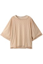 【クラネ/CLANE】のRHINESTONE SHEER TOPS Tシャツ/カットソー BEIGE|ID:prp329100004084909