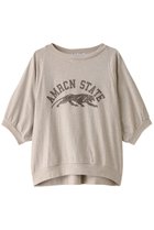 【アメリカーナ/Americana】のラフィー天竺 AMRCN STATE トップス 人気、トレンドファッション・服の通販 founy(ファニー) ファッション Fashion レディースファッション WOMEN トップス・カットソー Tops/Tshirt シャツ/ブラウス Shirts/Blouses ロング / Tシャツ T-Shirts カットソー Cut and Sewn ショート Short スリーブ Sleeve ハーフ Half プリント Print thumbnail オートミール|ID: prp329100004084920 ipo3291000000027638145