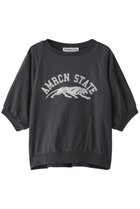 【アメリカーナ/Americana】のラフィー天竺 AMRCN STATE トップス 人気、トレンドファッション・服の通販 founy(ファニー) ファッション Fashion レディースファッション WOMEN トップス・カットソー Tops/Tshirt シャツ/ブラウス Shirts/Blouses ロング / Tシャツ T-Shirts カットソー Cut and Sewn ショート Short スリーブ Sleeve ハーフ Half プリント Print thumbnail スミクロ|ID: prp329100004084920 ipo3291000000027638146