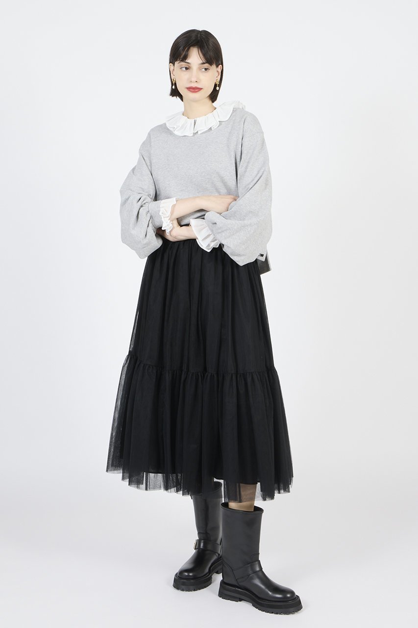 【ビリティス ディセッタン/Bilitis dix-sept ans】の2ティアードチュチュスカート 人気、トレンドファッション・服の通販 founy(ファニー) 　ファッション　Fashion　レディースファッション　Fashion for Women　スカート　Skirts　エアリー　Airy Texture　エレガント 上品　Elegant　オケージョン　Occasion Wear　ギャザー　Gathered, Ruffled　ティアードスカート　Tiered Skirt, Flounced Skirt　other-6|ID: prp329100004084922 ipo3291000000036124921