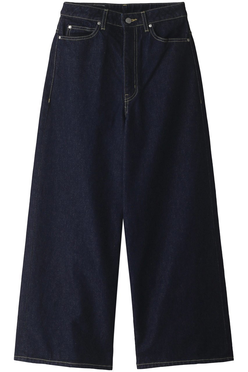 【ミディウミソリッド/MIDIUMISOLID】のhi-waist wide denim デニム 人気、トレンドファッション・服の通販 founy(ファニー) 　ファッション　Fashion　レディースファッション　Fashion for Women　パンツ　Pants & Trousers　デニムパンツ・ジーンズ・美脚デニム　Denim Jeans & Pants　ダメージ　Distressed, Destroyed　デニム　Denim, Jeans Material　エレガント 上品　Elegant　 other-1|ID: prp329100004084924 ipo3291000000032830816