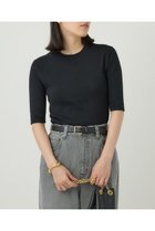 【カオス/Chaos】のティップニットTシャツ 人気、トレンドファッション・服の通販 founy(ファニー) ファッション Fashion レディースファッション WOMEN トップス・カットソー Tops/Tshirt ニット Knit Tops シャツ/ブラウス Shirts/Blouses ロング / Tシャツ T-Shirts カットソー Cut and Sewn ショート Short ストレッチ Stretch スリーブ Sleeve リブニット Rib Knit エレガント 上品 Elegant thumbnail ブラック|ID: prp329100004084967 ipo3291000000027638263