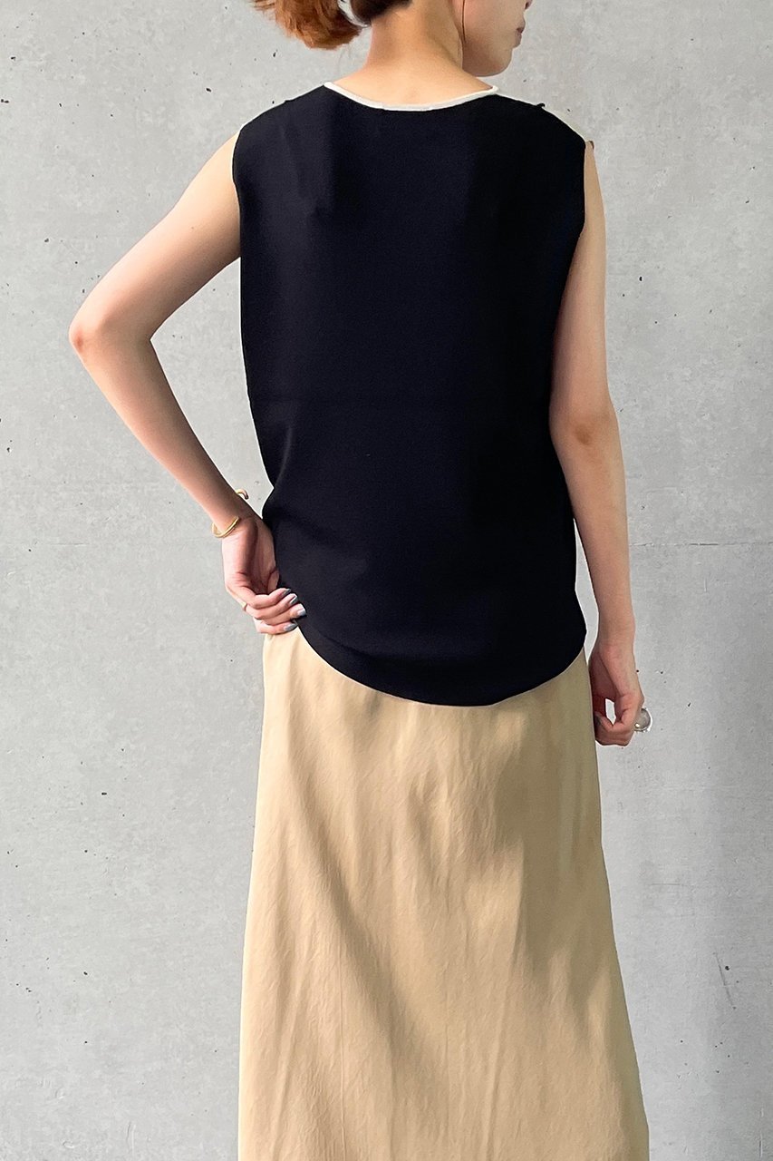 【プルミエ アロンディスモン/1er Arrondissement】のレースレイヤードニットタンク 人気、トレンドファッション・服の通販 founy(ファニー) 　ファッション　Fashion　レディースファッション　WOMEN　トップス・カットソー　Tops/Tshirt　ニット　Knit Tops　プルオーバー　Pullover　キャミソール　Camisole　シンプル　Simple　ジャケット　Jacket　ドッキング　Docking　レース　Race　other-6|ID: prp329100004084968 ipo3291000000031420918