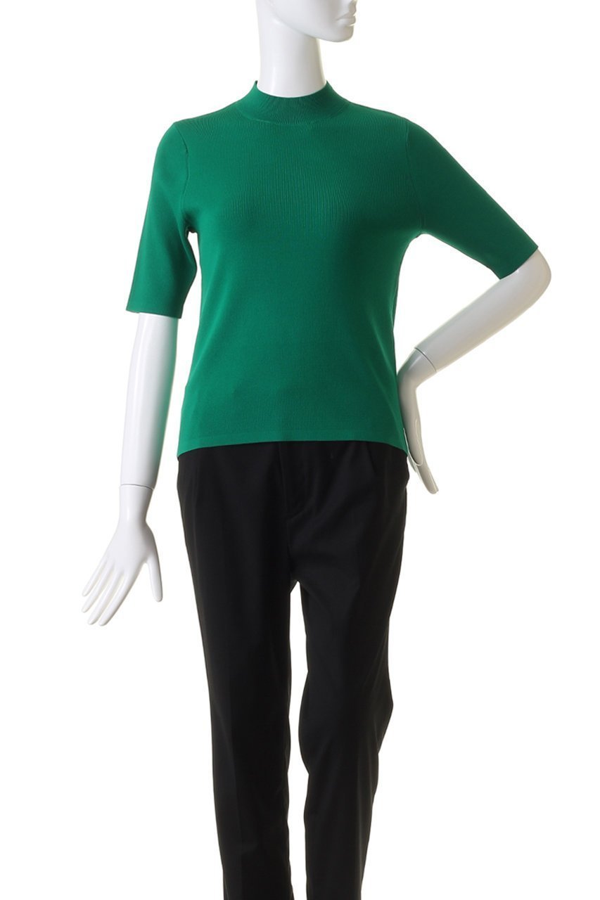 【アルアバイル/allureville】の総針モックNC5分袖PO A 人気、トレンドファッション・服の通販 founy(ファニー) 　ファッション　Fashion　レディースファッション　Fashion for Women　トップス・カットソー　Cut & Sew Tops　ニット　Knit Tops & Sweaters　カジュアルプルオーバー・ニットトップス　Pullovers & Knit Tops / Casual Pullovers　おすすめ　Recommended / Our Picks　インナー　Innerwear　コンパクト　Compact, Small Size　シンプル　Simple, Minimal　エレガント 上品　Elegant　半袖　Short Sleeve, Half Sleeve　other-2|ID: prp329100004084970 ipo3291000000032939110