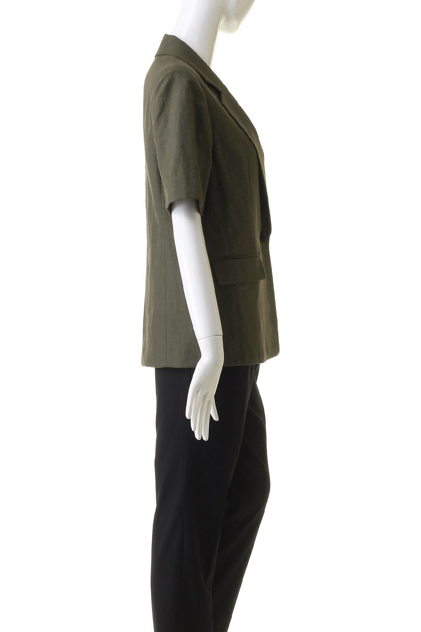 【アルアバイル/allureville】のリネンコンシャークスキンハースSJK A 人気、トレンドファッション・服の通販 founy(ファニー) 　ファッション　Fashion　レディースファッション　Fashion for Women　アウター　Coat / Outerwear Collection　レディースジャケット・軽アウター　Jackets　シンプル　Simple, Minimal　ジャケット　Jacket, Outerwear　スリーブ　Sleeve, Long Sleeve / Short Sleeve　ハーフ　Half, Half-Length　リネン　Linen, Linen Fabric　半袖　Short Sleeve, Half Sleeve　夏　Summer　other-3|ID: prp329100004084972 ipo3291000000032966470