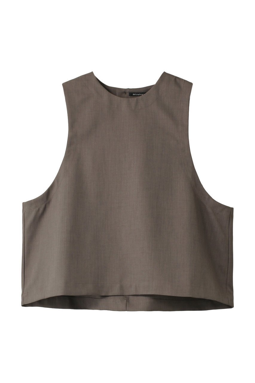 【ミズイロ インド/mizuiro ind】のcrew neck short vest ベスト インテリア・キッズ・メンズ・レディースファッション・服の通販 founy(ファウニー) 　ファッション　Fashion　レディースファッション　Fashion for Women　トップス・カットソー　Cut & Sew Tops　ニット　Knit Tops & Sweaters　ベスト&ジレ / 重ね着スタイル　Vests & Gilets　カジュアルプルオーバー・ニットトップス　Pullovers & Knit Tops / Casual Pullovers　ベスト　Vest, Waistcoat　エレガント 上品　Elegant　brown|ID: prp329100004084978 ipo3291000000036531205