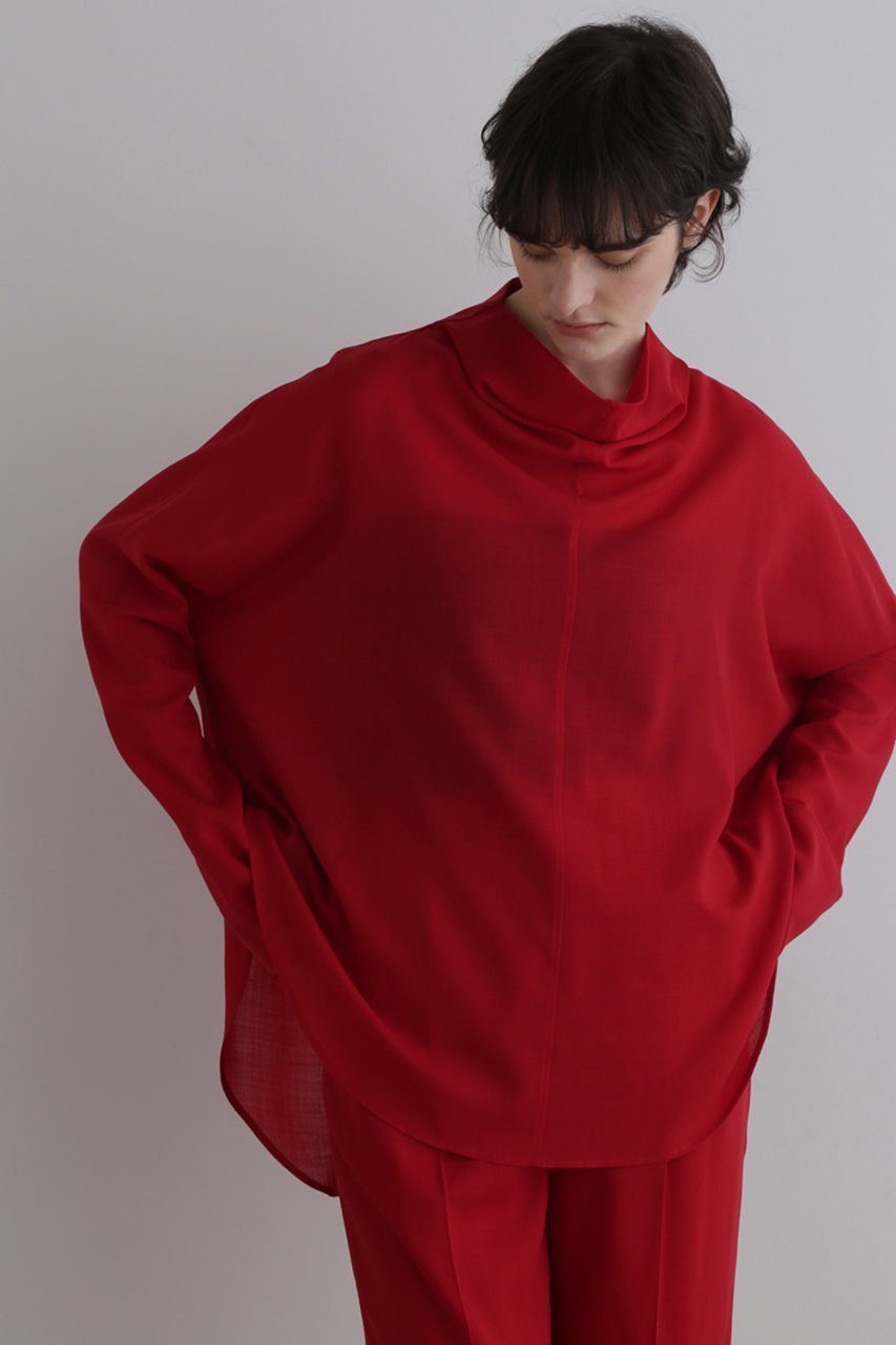 【ル フィル/LE PHIL】のシアーウールローンハイネックブラウス 人気、トレンドファッション・服の通販 founy(ファニー) 　ファッション　Fashion　レディースファッション　Fashion for Women　トップス・カットソー　Cut & Sew Tops　シャツ・ブラウス・オフィスカジュアル　Elegant Blouses & Button-Ups　シアー　Sheer, See-Through　スリーブ　Sleeve, Long Sleeve / Short Sleeve　ハイネック　High Neck, Mock Neck　ロング　Long, Long-Length　other-6|ID: prp329100004086412 ipo3291000000035333421