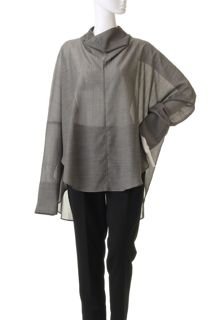 【ル フィル/LE PHIL】のシアーウールローンハイネックブラウス 人気、トレンドファッション・服の通販 founy(ファニー) 　ファッション　Fashion　レディースファッション　Fashion for Women　トップス・カットソー　Cut & Sew Tops　シャツ・ブラウス・オフィスカジュアル　Elegant Blouses & Button-Ups　シアー　Sheer, See-Through　スリーブ　Sleeve, Long Sleeve / Short Sleeve　ハイネック　High Neck, Mock Neck　ロング　Long, Long-Length　other-2|ID: prp329100004086412 ipo3291000000035364742