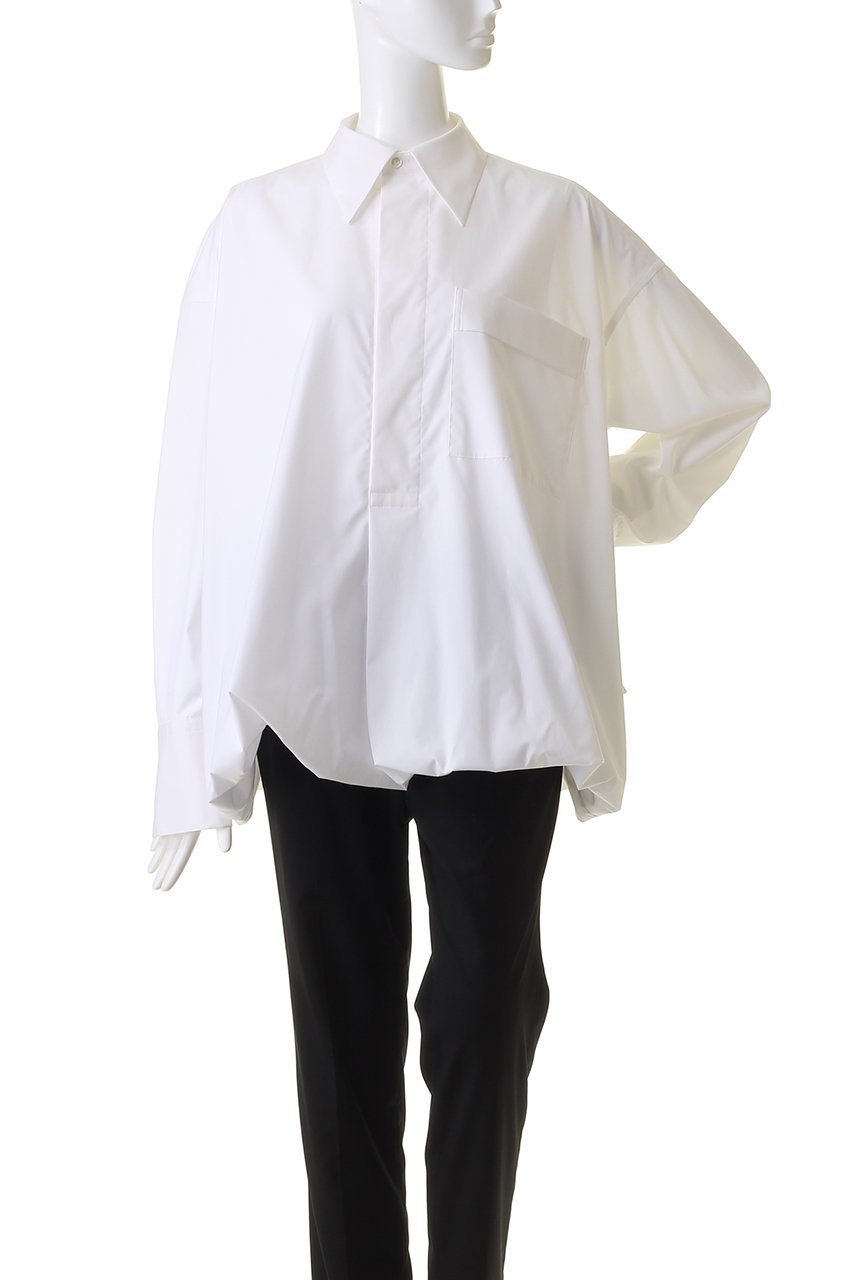 【ヒューエルミュージアム/hueLe Museum】の【STUMBLY】バルーンシルエットシャツ 人気、トレンドファッション・服の通販 founy(ファニー) ファッション Fashion レディースファッション Fashion for Women トップス・カットソー Cut & Sew Tops シャツ・ブラウス・オフィスカジュアル Elegant Blouses & Button-Ups ギャザー Gathered, Ruffled シンプル Simple, Minimal スリーブ Sleeve, Long Sleeve / Short Sleeve バルーン Balloon, Balloon Silhouette ファブリック Fabric, Textile フェミニン Feminine, Girly ロング Long, Long-Length ビジネス 仕事 通勤 Business / Work / Commuting 定番 Standard, Basic Item other-2|ID: prp329100004086417 ipo3291000000035488794