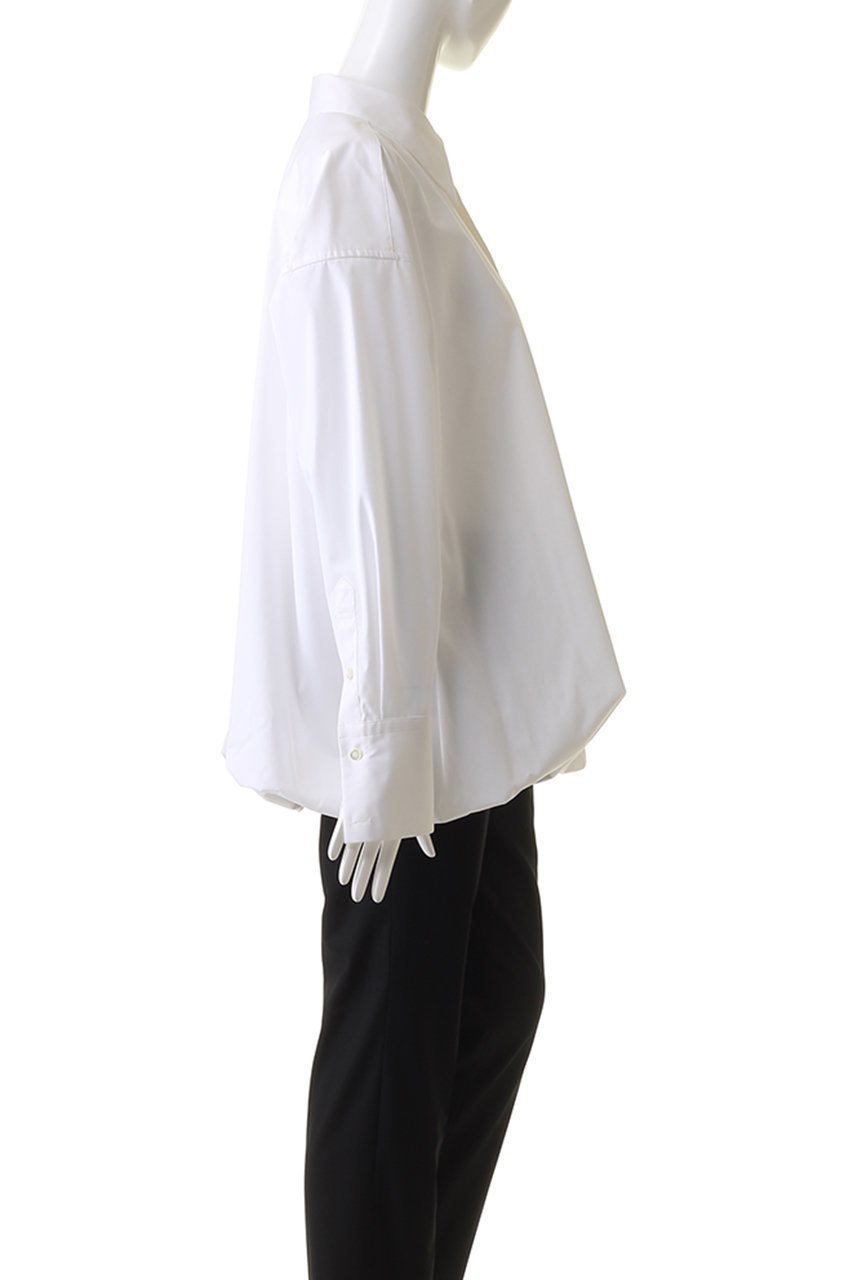 【ヒューエルミュージアム/hueLe Museum】の【STUMBLY】バルーンシルエットシャツ 人気、トレンドファッション・服の通販 founy(ファニー) 　ファッション　Fashion　レディースファッション　Fashion for Women　トップス・カットソー　Cut & Sew Tops　シャツ・ブラウス・オフィスカジュアル　Elegant Blouses & Button-Ups　ギャザー　Gathered, Ruffled　シンプル　Simple, Minimal　スリーブ　Sleeve, Long Sleeve / Short Sleeve　バルーン　Balloon, Balloon Silhouette　ファブリック　Fabric, Textile　フェミニン　Feminine, Girly　ロング　Long, Long-Length　ビジネス 仕事 通勤　Business / Work / Commuting　定番　Standard, Basic Item　other-3|ID: prp329100004086417 ipo3291000000035857559