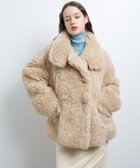 【ランバン オン ブルー/LANVIN en Bleu】のフェイクファーPコート 人気、トレンドファッション・服の通販 founy(ファニー) ファッション Fashion レディースファッション WOMEN アウター Coat Outerwear コート Coats Pコート Pea Coats おすすめ Recommend インナー Inner スタンド Stand バランス Balance ファブリック Fabric フェイクファー Faux Fur フラット Flat ポケット Pocket ラグジュアリー Luxury ロング Long 冬 Winter thumbnail ベージュ|ID: prp329100004086424 ipo3291000000028259394