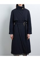 【ランバン オン ブルー/LANVIN en Bleu】のウィンタートレンチコート 人気、トレンドファッション・服の通販 founy(ファニー) ファッション Fashion レディースファッション WOMEN アウター Coat Outerwear コート Coats トレンチコート Trench Coats スタンド Stand スリット Slit ツイル Twill ドレス Dress ポケット Pocket ロング Long ワッシャー Washer thumbnail ネイビー|ID: prp329100004086426 ipo3291000000027655931