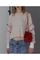 【ローズバッド/ROSE BUD】のフラワーサーマルトップス 人気、トレンドファッション・服の通販 founy(ファニー) ファッション Fashion レディースファッション WOMEN トップス・カットソー Tops/Tshirt シャツ/ブラウス Shirts/Blouses ロング / Tシャツ T-Shirts カットソー Cut and Sewn おすすめ Recommend クロップド Cropped スリーブ Sleeve フリル Frills プリント Print モチーフ Motif ロング Long ローズ Rose ワイド Wide 今季 This Season thumbnail ホワイト|ID: prp329100004086472 ipo3291000000027656119