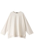 【ミズイロ インド/mizuiro ind】のburn out print wide tunic チュニック off white(ボーダー)|ID:prp329100004088044