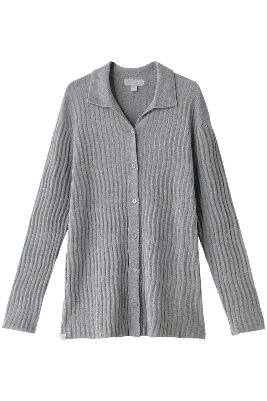 【ベアフット ドリームズ/BAREFOOT DREAMS】のコージーシックウルトラライト ウェーブシャツカーディガン インテリア・キッズ・メンズ・レディースファッション・服の通販 founy(ファニー) 　ファッション　Fashion　レディースファッション　Fashion for Women　トップス・カットソー　Cut & Sew Tops　ニット　Knit Tops & Sweaters　カーディガン・羽織り　Layered Style Cardigans　シャツ・ブラウス・オフィスカジュアル　Elegant Blouses & Button-Ups　ウェーブ　Wavy Pattern　カーディガン　Cardigan, Knitwear　トレンド　Trend, Trending Now　羽織　Haori, Light Jacket　ダークブルー|ID: prp329100004088047 ipo3291000000035656124