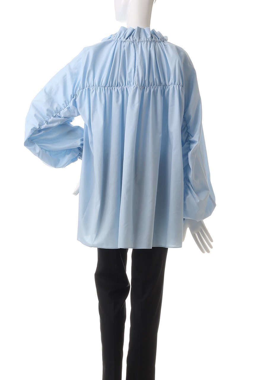 【ハウス オブ ロータス/HOUSE OF LOTUS】のドレープローンギャザーブラウス 人気、トレンドファッション・服の通販 founy(ファニー) 　ファッション　Fashion　レディースファッション　Fashion for Women　トップス・カットソー　Cut & Sew Tops　シャツ・ブラウス・オフィスカジュアル　Elegant Blouses & Button-Ups　ウォーム　Warm Fabric　ギャザー　Gathered, Ruffled　スタンド　Stand Collar, Upright Stand　スリット　Slit, Slit Detail　スリーブ　Sleeve, Long Sleeve / Short Sleeve　ドレープ　Drape, Draping Fabric　フェミニン　Feminine, Girly　フリル　Frill, Ruffle　ロング　Long, Long-Length　エレガント 上品　Elegant　other-4|ID: prp329100004088129 ipo3291000000034955788