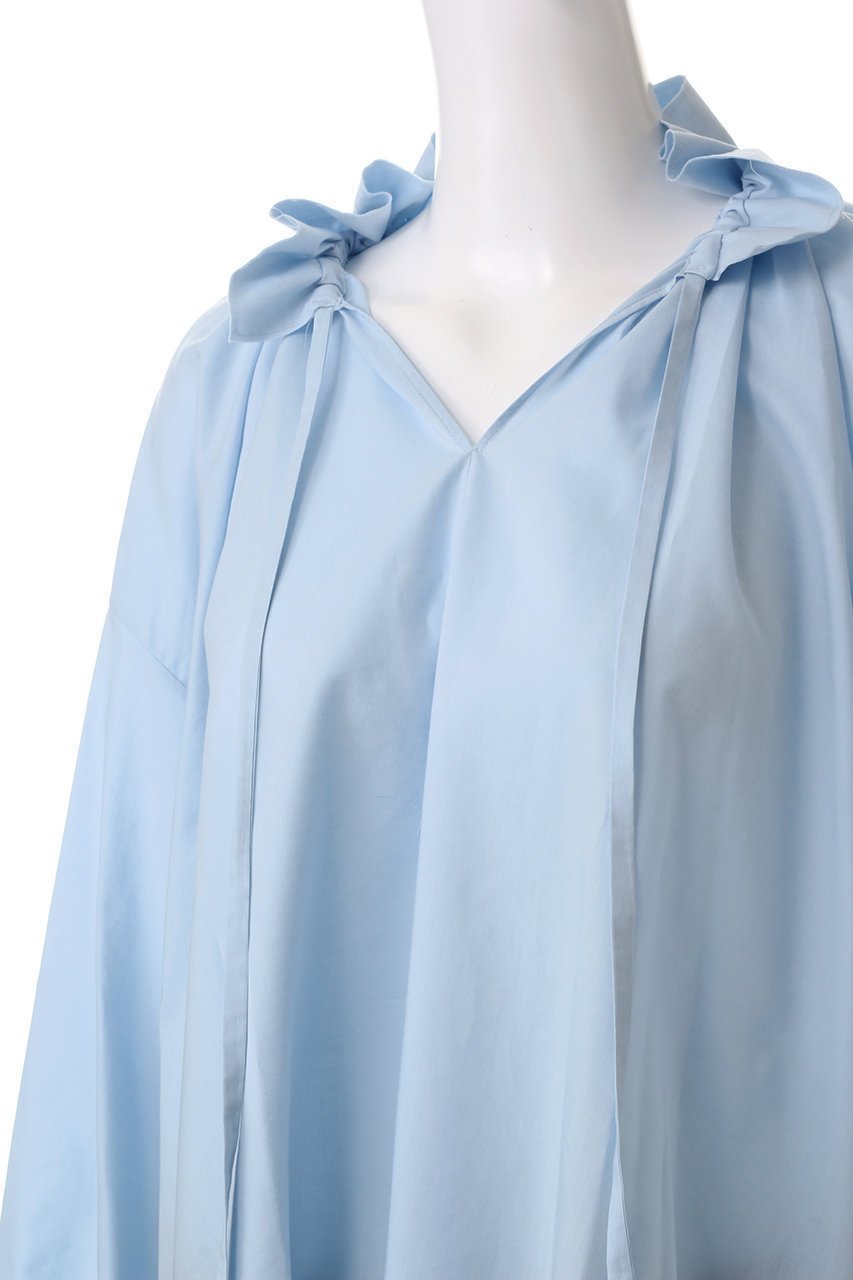 【ハウス オブ ロータス/HOUSE OF LOTUS】のドレープローンギャザーブラウス 人気、トレンドファッション・服の通販 founy(ファニー) 　ファッション　Fashion　レディースファッション　Fashion for Women　トップス・カットソー　Cut & Sew Tops　シャツ・ブラウス・オフィスカジュアル　Elegant Blouses & Button-Ups　ウォーム　Warm Fabric　ギャザー　Gathered, Ruffled　スタンド　Stand Collar, Upright Stand　スリット　Slit, Slit Detail　スリーブ　Sleeve, Long Sleeve / Short Sleeve　ドレープ　Drape, Draping Fabric　フェミニン　Feminine, Girly　フリル　Frill, Ruffle　ロング　Long, Long-Length　エレガント 上品　Elegant　other-5|ID: prp329100004088129 ipo3291000000034955789