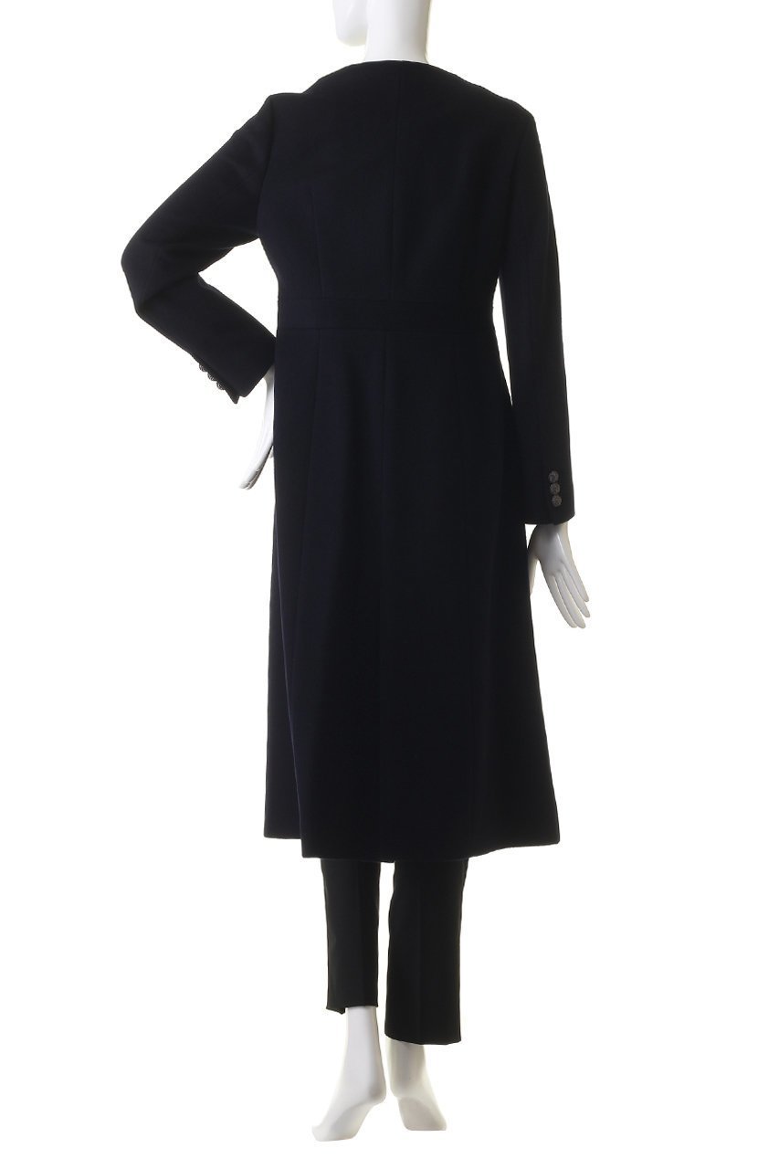 【エムダブリュー/MW】のSOFT WOOL ノーカラーダブルブレストコート 人気、トレンドファッション・服の通販 founy(ファニー) ファッション Fashion レディースファッション Fashion for Women アウター Coat / Outerwear Collection コート・ロングコート・ピーコート Long Coats, Peacoats & More シェイプ Shape, Slim Fit フレア Flare, Flared リュクス Luxury, Elegant, High-End, Chic ロング Long, Long-Length other-4|ID: prp329100004088152 ipo3291000000035831040