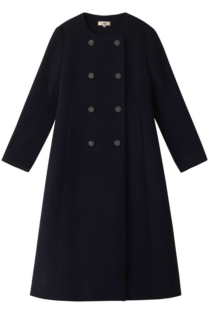 【エムダブリュー/MW】のSOFT WOOL ノーカラーダブルブレストコート インテリア・キッズ・メンズ・レディースファッション・服の通販 founy(ファニー) https://founy.com/ ファッション Fashion レディースファッション Fashion for Women アウター Coat / Outerwear Collection コート・ロングコート・ピーコート Long Coats, Peacoats & More シェイプ Shape, Slim Fit フレア Flare, Flared リュクス Luxury, Elegant, High-End, Chic ロング Long, Long-Length |ID: prp329100004088152 ipo3291000000036227097
